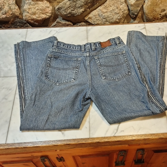 VTG Bobson Jeans Side Zipper Blue Jeans - Picture 6 of 12